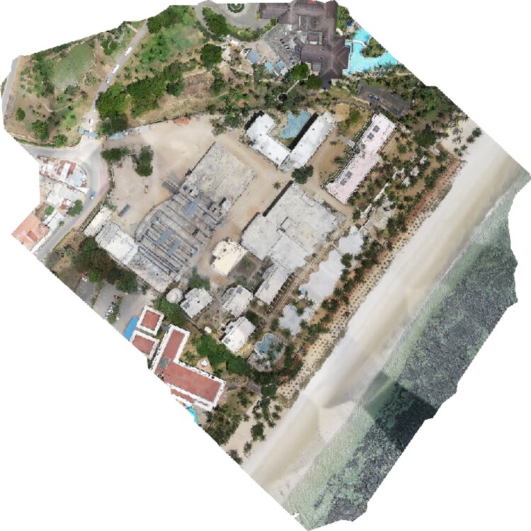 Orthomosaic of Sahnzu Beach property